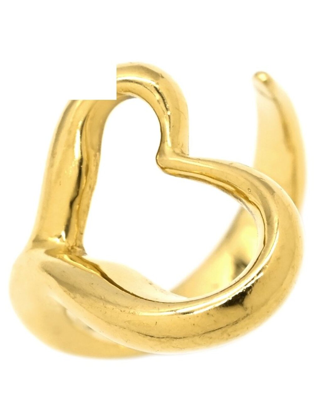 Tiffany & Co Ring Open Heart Yellow Gold T&Co Elsa Peretti